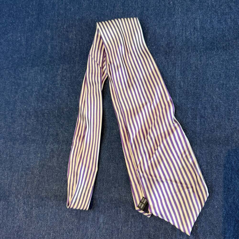 Pinstripes 100% Silk Hand Made Striped Necktie